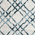 thumbnail image 3 of SAFAVIEH Isabella Trena Geometric Trellis Area Rug, Ivory/Turquoise, 5'3" x 7'7", 3 of 4