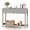 Gray, variant on Afuera Living 40-Inch Black Fluted Art Deco Console Table with 2 Drawers