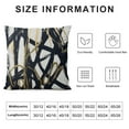 thumbnail image 5 of Shiartex Black Gold Throw Pillow Covers Abstract Ink Line Modern Decorative Couch Cushion Covers Minimalist Square Pillow Covers Home Decor for Sofa Bed Living Room 22x22in, 5 of 5