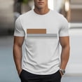 thumbnail image 2 of Hrsba Mens Tee Shirts Print Short Sleeve Crew Neck Pullover Sports Tee Summer Casual Active Top Airy Soft Comfortable Breathable Gym Training Tops, 2 of 5