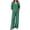 Green, variant on HAiming Plus Size 2 Piece Sets for Women Polka Dot Long Sleeve Tops Wide Leg Pants with Pockets Loose Lounge Sets