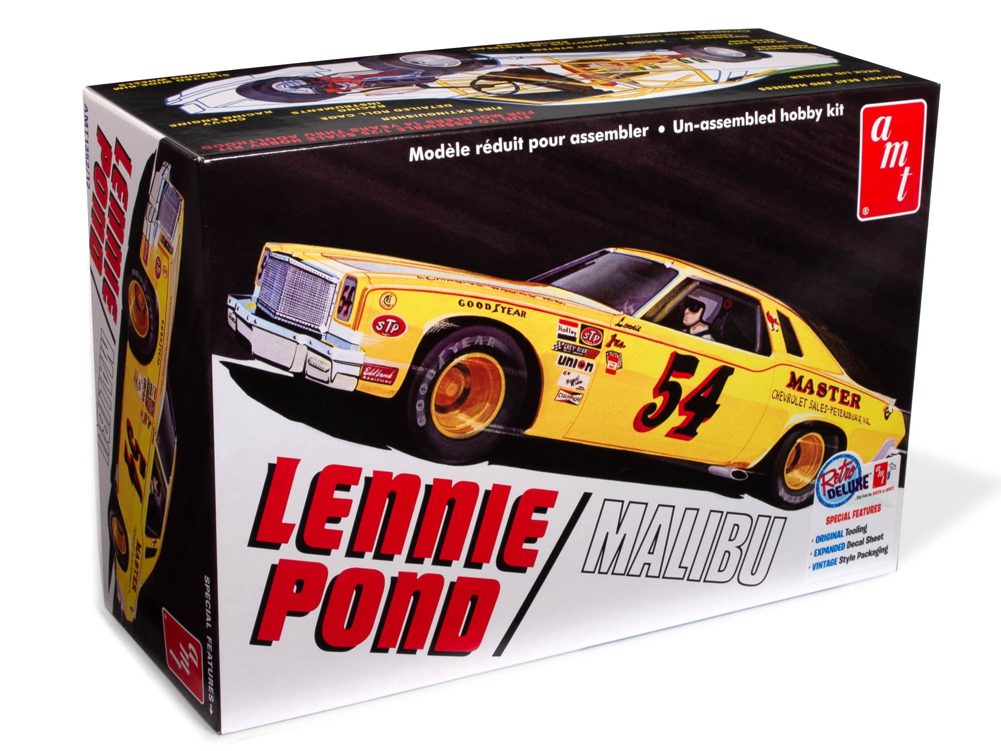 AMT Model Kit Skill 2 Lennie Pond 1974 Chevy Malibu Stock Car