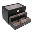 thumbnail image 1 of Caja de almacenamiento de Gafas de Fibra de Carbono 18 Rejils Yinane Organizador, 1 of 7