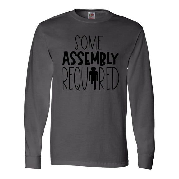 Inktastic Some Assembly Required Right Leg Amputee Long Sleeve T-Shirt