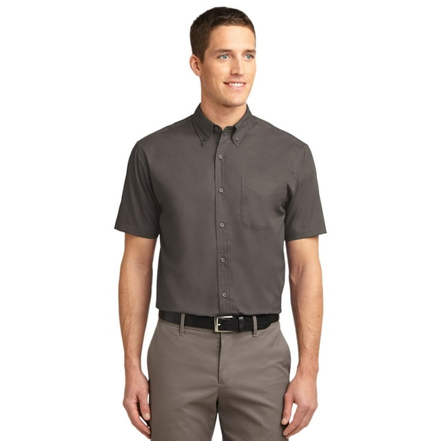 Camisa Port Authority® Tall de manga corta de fácil cuidado. TLS508 Autoridad Portuaria TLS508