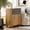 Oak Brown, variant on WAMPAT Nightstand with Drawer and Door, Modern Large Bedside Table with Adjustable Storage Shelf, Wood Tall End Table, Accent Cabinet for Bedroom, Oak