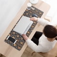 thumbnail image 3 of Long Mouse Pads for Desk,Boho Brown Geometric Ethnic Pattern Desk Mats on Top Of Desks, Desk Mouse Pad Extra Large with 3mm Non-Slip Base and Stitched Edge for Gaming,Office,Work,Home 31.5"x11.8", 3 of 6