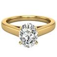 thumbnail image 5 of Diamond Engagement Ring For Women Oval Solitaire GIA Certified 4-Prong 0.75 Carat 14K Gold (J,SI), 5 of 7