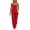 Red, variant on hoksml Women Strapless Asymmetrical Top Wide Leg Pants Two Piece Outfit Vacation Casual Set for Everyday Comfort