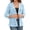 2# Light Blue, variant on Fshiont Womens Cardigan 3/4 Length Sleeve Lightweight Lace Open Front Cardigans Summer Casual Loose Fashion Tops Wine XL