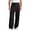 Black, variant on ShomPort Mens Dressy Pants Elastic Waist Straight Leg Loose Pleated Trousers Casual Business Officewear Pants