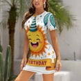 thumbnail image 5 of Happy Sun with Balloons Birthday Summer Dresses For Women Dress Short Sleeves Dress, 5 of 9