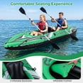 thumbnail image 6 of Goplus Inflatable Kayak 2 Person, Heavy Duty Tandem Touring Kayak with Aluminum Paddles Green + Black, 6 of 9