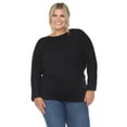 thumbnail image 1 of White Mark Women's Banded Dolman Top, 1 of 6