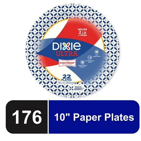 Dixie Ultra Disposable Paper Plates  10 in  176 count
