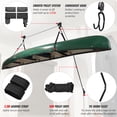 thumbnail image 4 of YAHHU Kayak Lift with Hanging Pulley System Heavy Duty Ceiling Rack Garage Overhead Mount for Bicycle Paddleboard Canoe Storage (Max 125 lbs / 57 kg), 4 of 7