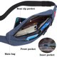 thumbnail image 4 of Riñonera JAMW para mujer impermeable con bolsillo para hombre deporte correr senderismo caminar perro viaje súper ligera azul oscuro, 4 of 5