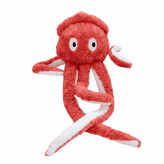 Big Plush Stuffed Animal Squid Pillow - Realistic Cuddle Stuffed Animal Plush Toy Doll Cushion -38''