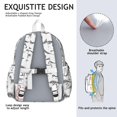 thumbnail image 5 of Cute Dinosaur Pattern Backpack for School,Cute School Bag,Schoolbag with Adjustable Shoulder Straps & Padded Back,13.4"x11"x4.7", 5 of 6