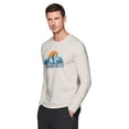 thumbnail image 3 of Avalanche Men's Sunset Mountains Crewneck Long Sleeve Graphic Logo T-Shirt, 3 of 4