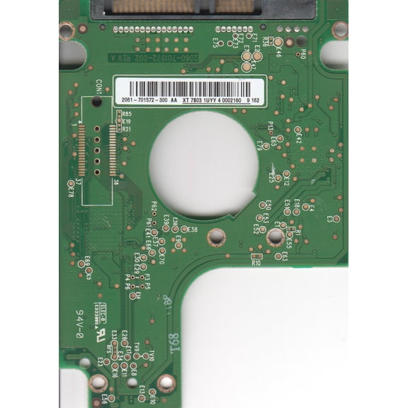WD5000BEVT-11ZAT0, 2061-701572-300 AA, WD SATA 2.5 PCB