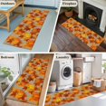 thumbnail image 5 of Kitchen Runner 2 x 6 Ft, Orange Fall Non-Slip Residential Carpet, Pumpkins Thanksgiving Maple Leaf Rustic Indoor Crawling Mats Runner Rugs for Living Room/Dining Room/Bedroom, 5 of 8