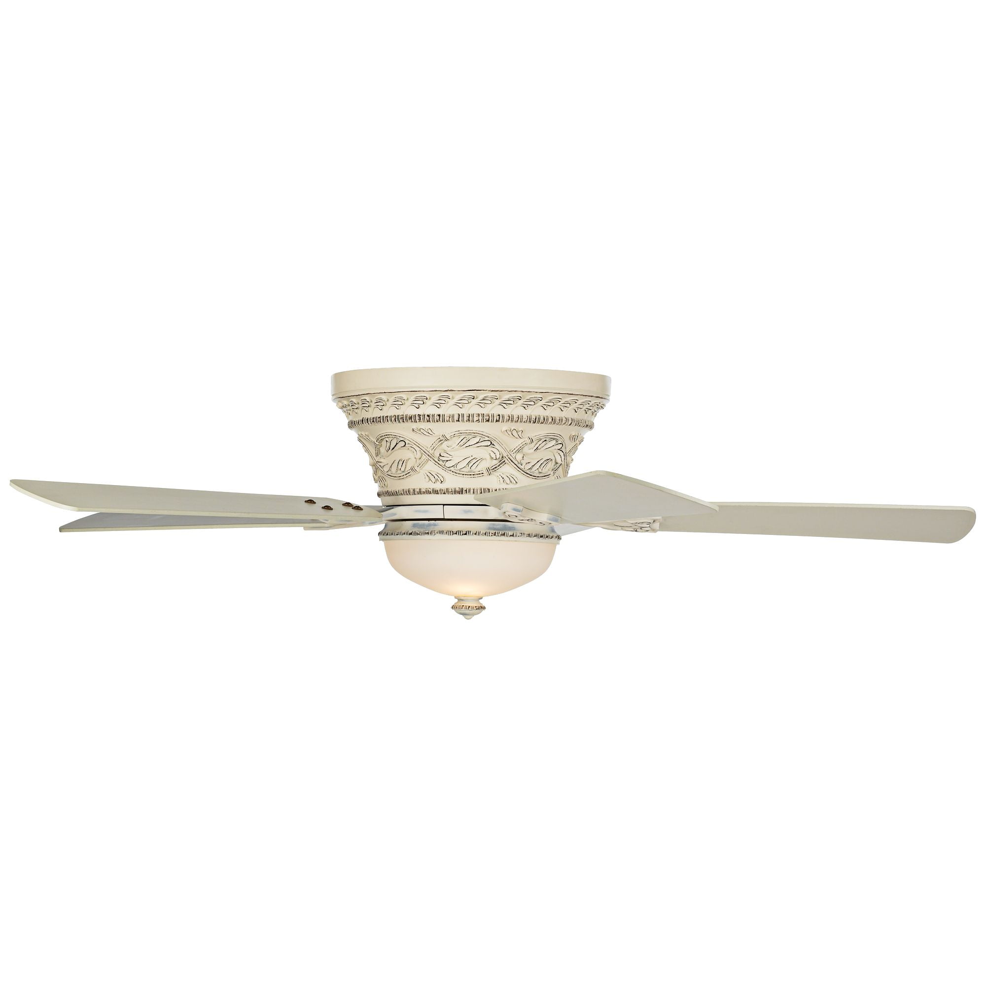52 Casa Vieja Chic Cottage Hugger Ceiling Fan With Light Wall 52 Casa Vieja Chic Cottage Hugger Ceiling Fan With Light Wall Control Flush Mount Rubbed White For Living Room Kitchen Bedroom