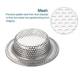 thumbnail image 3 of 2Pcs Stainless Steel Kitchen Sink Strainer with Handle, 4.33" OD x 3.15" ID x 1.18" Depth for Most Kitchen Sink, Silver, 3 of 6