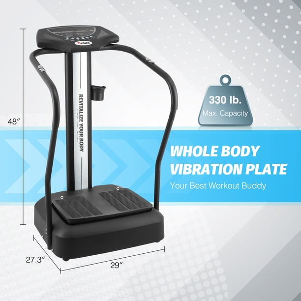 Zelus Whole Body Vibration Plate 500W Exercise Platform 99 Levels