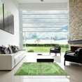 thumbnail image 7 of Ahgly Company Machine Washable Indoor Square Contemporary YellowGreen Area Rugs, 5' Square, 7 of 7