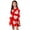 melon d\'eau Rouge, variante sur Tauxra Robe à Manches Longues pour Femmes, Robe Patineuse Extensible en Ligne, Robe de Soirée Formelle à Col Rond pour Femmes, Robe Basique Décontractée à Manches Longues de Couleur Unie