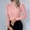 Pink, variant on Qulqfy Turtleneck Woman Sweater Beige Pullover Tunic Long Sleeve Slim Dressy Ribbed Knit Tops Fall Sweaters for Women 2025 L