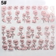 thumbnail image 5 of Joernso 3D Embossed Pink Flowers Design Nail Art Decal Tips Stickers Manicure Tool, 5 of 7