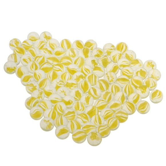 100 Piezas 16 Mm, de Carreras de Mármol para Niños, Juguete de Solitario de Mármol, Accesorios de Damas China Amarillo CUTICAT Marbles Ball Toy
