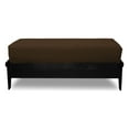 thumbnail image 2 of Premium Cotton/Polyester Futon Cover by Prestige Furnishings - Solid Collection - Solid Dark Brown - Ottoman Size (21" x 28"), 2 of 6