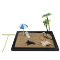 thumbnail image 1 of Bewildely Jardín en miniatura con múltiples accesorios Escritorio Beach Paisaje de arena con bandeja rectangular para oficina en casa Artesanía Bewildely HA018855-00, 1 of 1