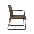 thumbnail image 3 of Waterfall Reception Waiting Oversize Guest Chair / Charcoal Steel / Brown, 3 of 5
