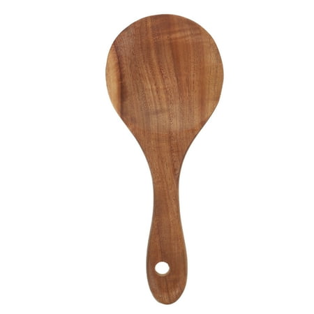 

1Pc Teak Wood Rice Spoon Practical Large Scoop Rice Paddle (Wood Color)