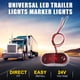 thumbnail image 2 of Luces de remolque LED universales para camiones Unique Bargains 24V, plásticas e impermeables | Luces de marcador rojas 2 piezas, 2 of 7