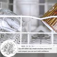 thumbnail image 1 of Raindrops 200Pcs Dishwasher Rack Tip Caps Light Grey Reusable End Covers Prevent Rust and Damage, 1 of 8