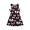 thumbnail image 3 of CCRFTGI Girls Dresses 10-12 Mini Light pink Bow Print Dress Birthday Cute Sleeveless Girls Clothes 2026 Summer Stylish Special Occasion Dresses Light pink 11-12 Years, 3 of 4
