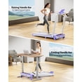 thumbnail image 3 of Foldable Treadmill with 10% Incline Upgrade 3.5HP Low Noise Walking Pad Treadmill with Handle Bar 4 in 1 Portable Under Desk Treadmills for Home/Office, 350Lbs Capacity, APP & Remote Control, 3 of 9