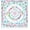 Pastel Blue Chinoiserie, variant on Pink Boho Floral Checkered Mahjong Mat (31.5″x31.5″), Abstract Watercolor Cottagecore Pastel Non-Slip Noise Reduction Mahjong Table Mat for American Mah Jong Poker Board Card Games Dominoes