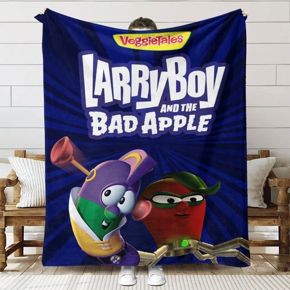 Veggietales Throw Blanket Gifts for Fans Lover Girls Boys Women Present Hoodie Him Bed 60"x80"