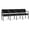 Black, variant on Lenox Wood Reception Waiting 4-Seat Tandem Seating / Black Wood / Black
