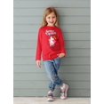 thumbnail image 2 of Unicorn In Santa Hat Dancing Long Sleeve Toddler -Image by Shutterstock,  5 Toddler, 2 of 4