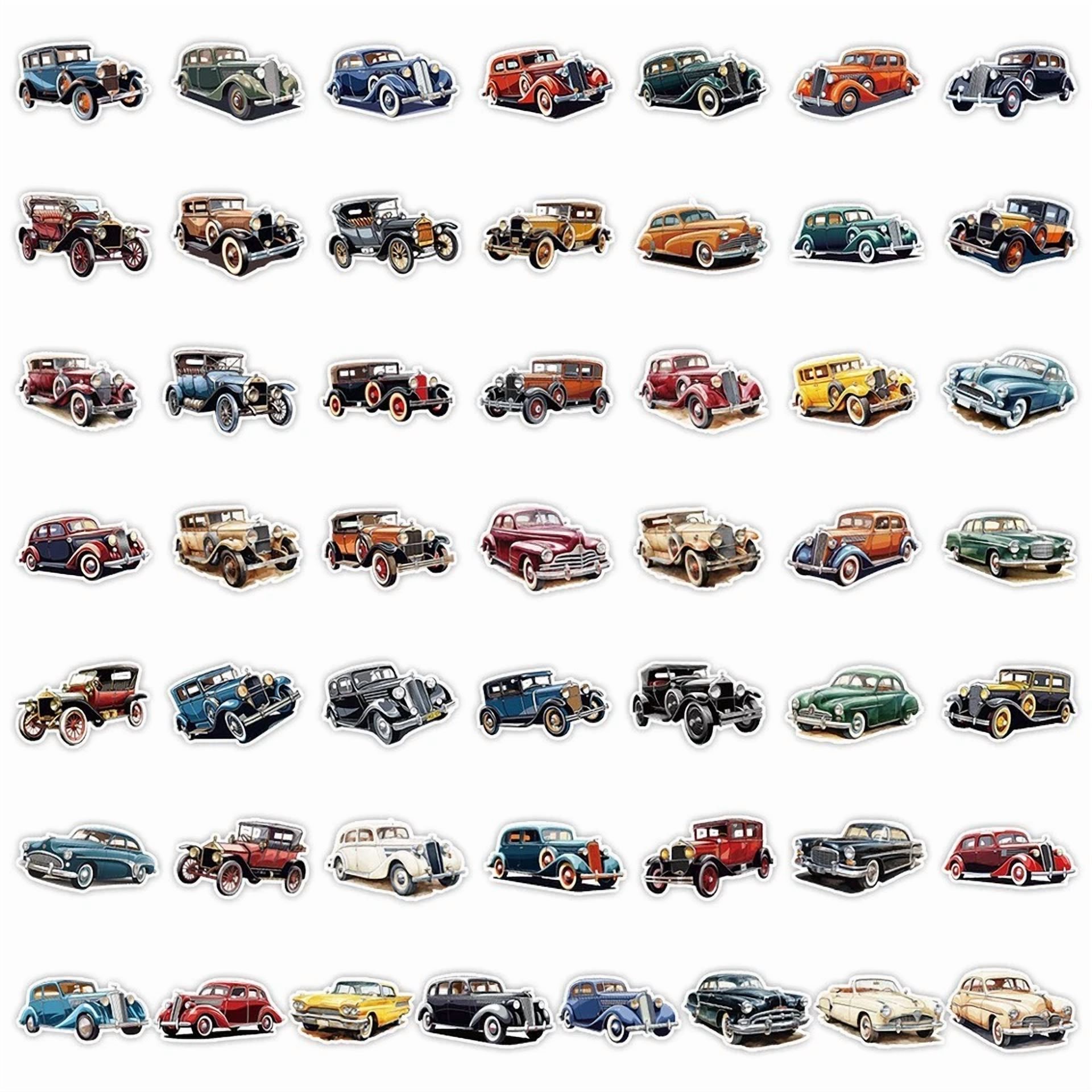 BUTTERFLY- 50Pcs Waterproof Vinyl Stickers Classic Vintage Car Luggage Phone Laptop Window