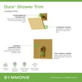 thumbnail image 6 of Symmons S3691BBZ15TRM Duro Hydromersion Shower Only Trim Package - Bronze, 6 of 7