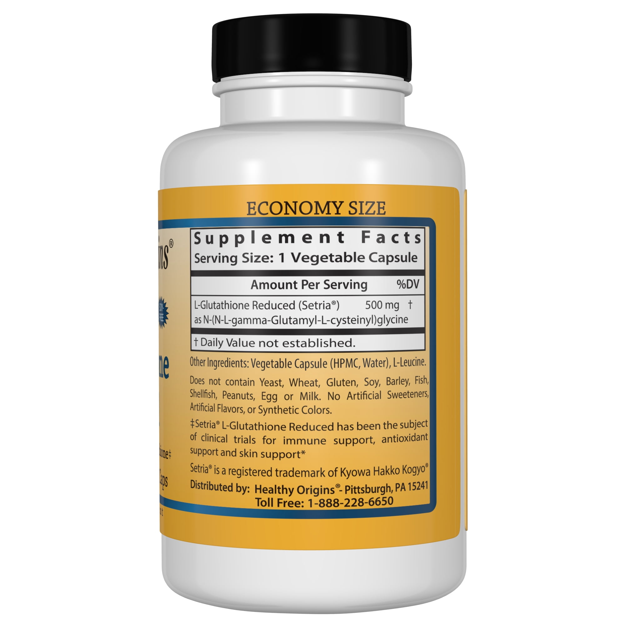 l-glutathione setria Glutathione Reduced (Setria ), 500 mg 60 veggie delayed release caps