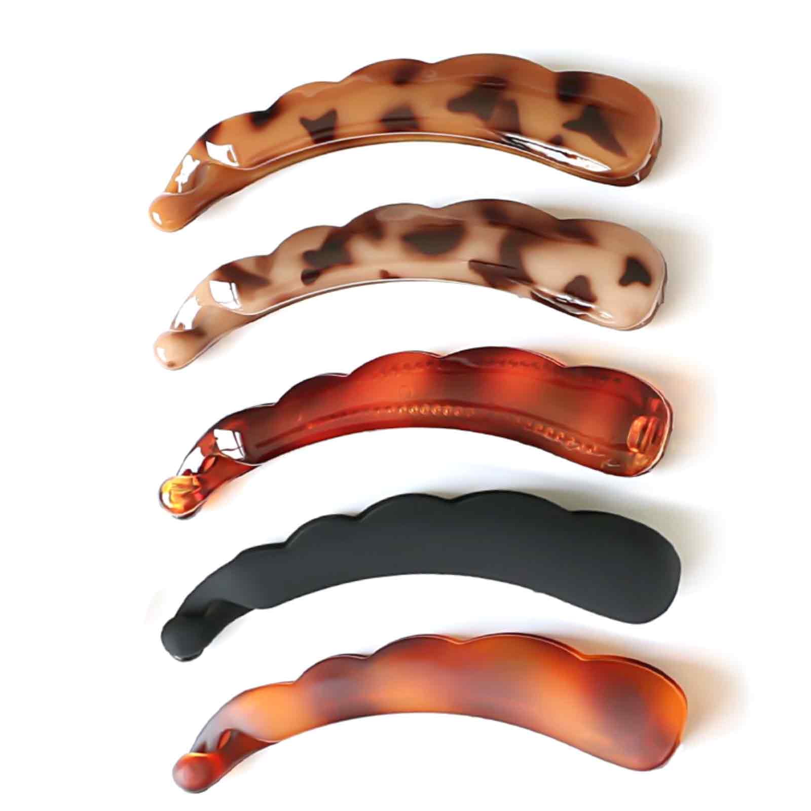 TOFBS 8er Set Bananenspangen – Rutschfeste Haarklammern, Groß, In 8 Farben, Ca. 11 Cm